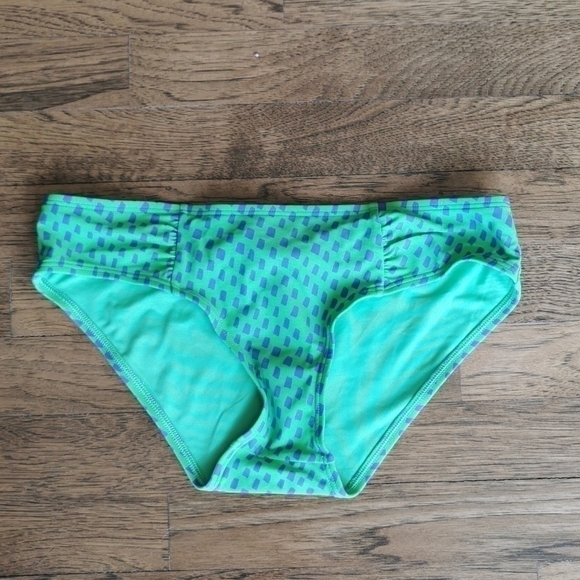 AERIE Bikini Bottom Hipster Blue Green Small New - Picture 1 of 4